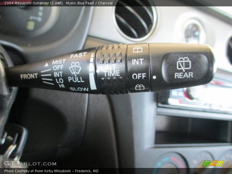 Mystic Blue Pearl / Charcoal 2004 Mitsubishi Outlander LS AWD