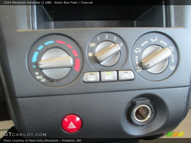 Mystic Blue Pearl / Charcoal 2004 Mitsubishi Outlander LS AWD