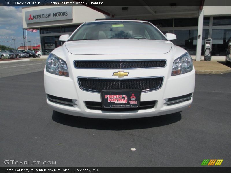 Summit White / Titanium 2010 Chevrolet Malibu LT Sedan