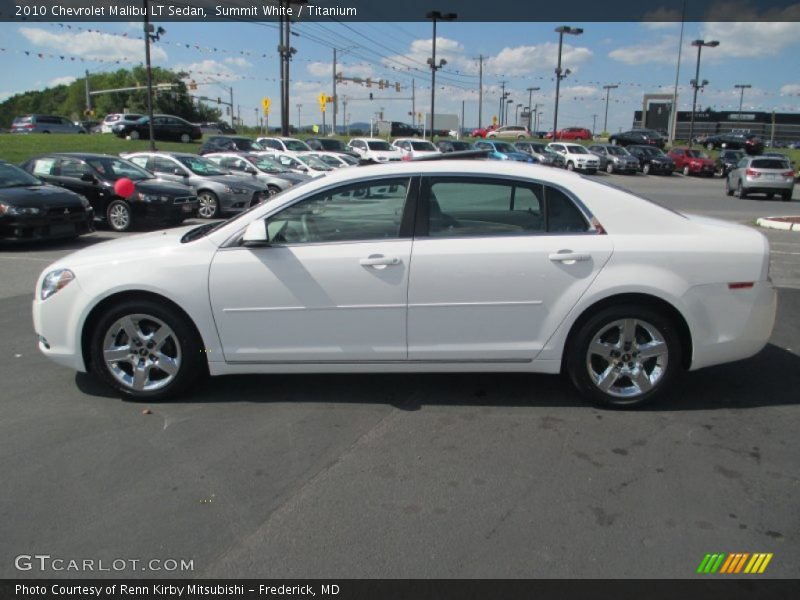 Summit White / Titanium 2010 Chevrolet Malibu LT Sedan