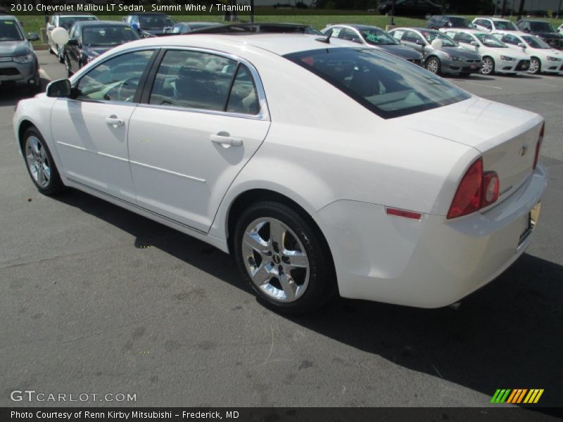 Summit White / Titanium 2010 Chevrolet Malibu LT Sedan