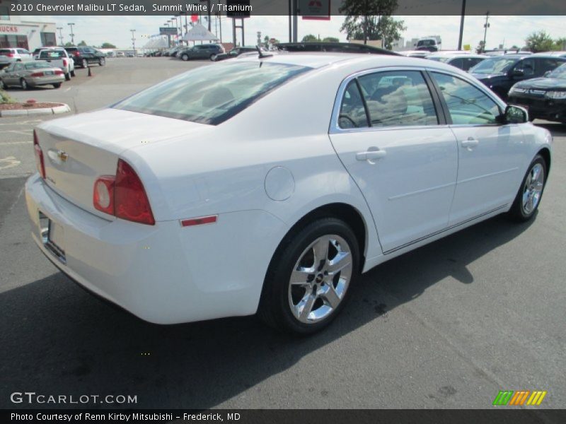 Summit White / Titanium 2010 Chevrolet Malibu LT Sedan