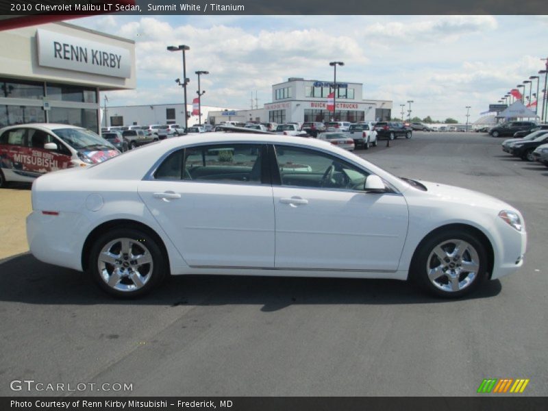 Summit White / Titanium 2010 Chevrolet Malibu LT Sedan