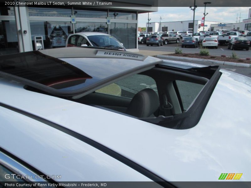 Summit White / Titanium 2010 Chevrolet Malibu LT Sedan