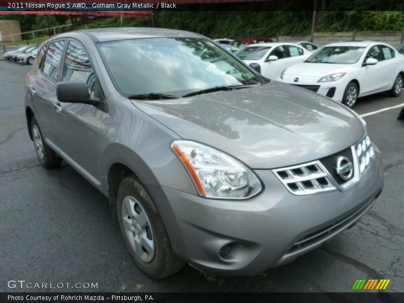 Gotham Gray Metallic / Black 2011 Nissan Rogue S AWD