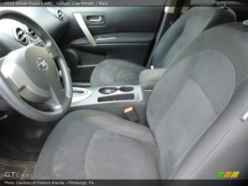 Gotham Gray Metallic / Black 2011 Nissan Rogue S AWD