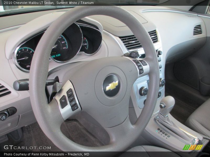 Summit White / Titanium 2010 Chevrolet Malibu LT Sedan