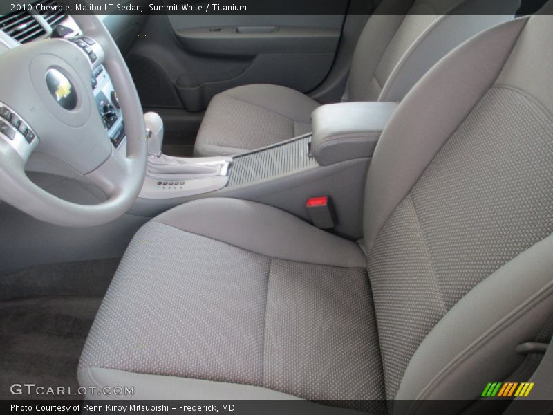 Summit White / Titanium 2010 Chevrolet Malibu LT Sedan