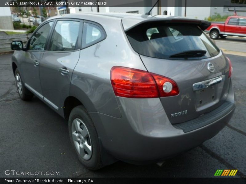 Gotham Gray Metallic / Black 2011 Nissan Rogue S AWD