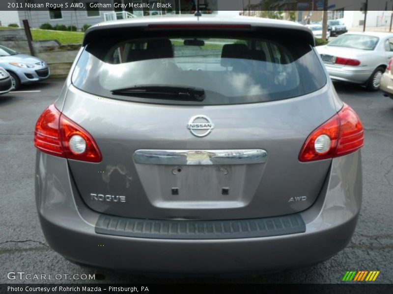 Gotham Gray Metallic / Black 2011 Nissan Rogue S AWD