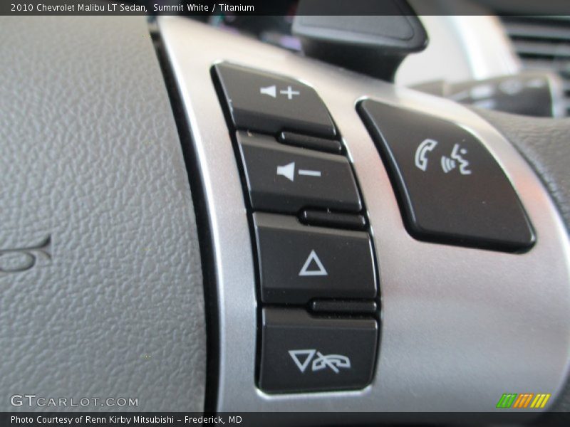 Summit White / Titanium 2010 Chevrolet Malibu LT Sedan