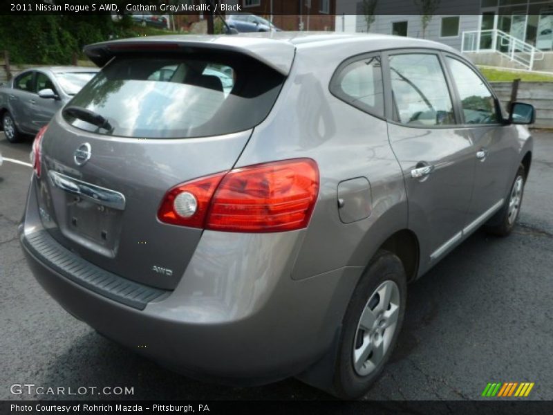 Gotham Gray Metallic / Black 2011 Nissan Rogue S AWD