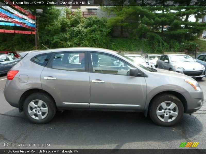 Gotham Gray Metallic / Black 2011 Nissan Rogue S AWD