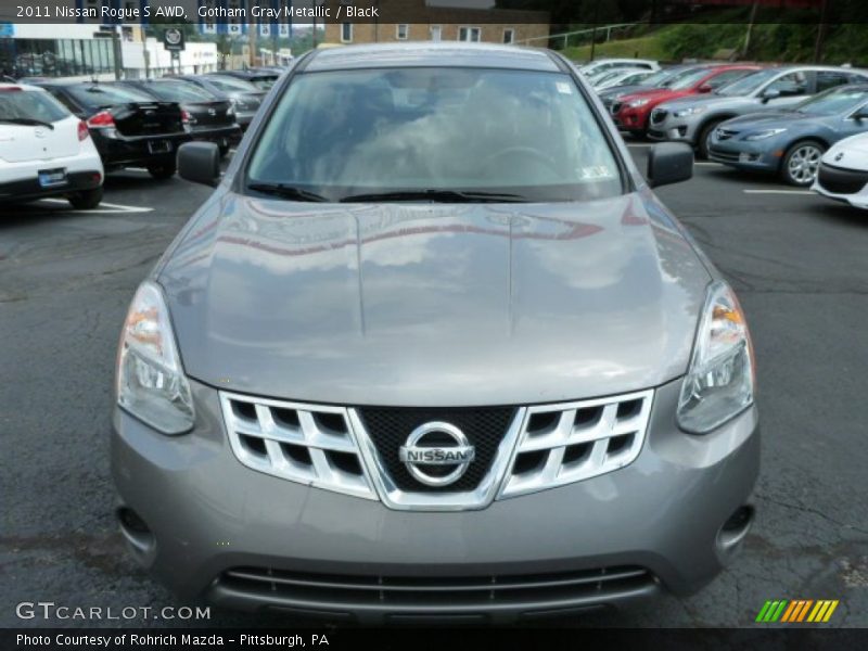 Gotham Gray Metallic / Black 2011 Nissan Rogue S AWD