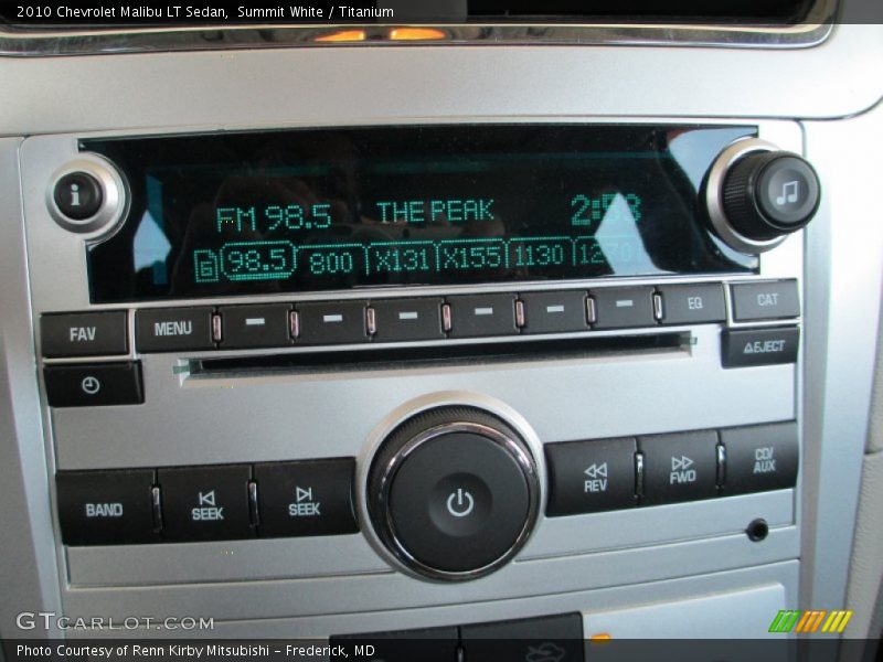 Summit White / Titanium 2010 Chevrolet Malibu LT Sedan