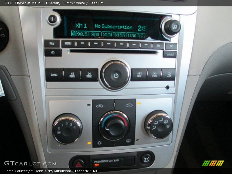 Summit White / Titanium 2010 Chevrolet Malibu LT Sedan