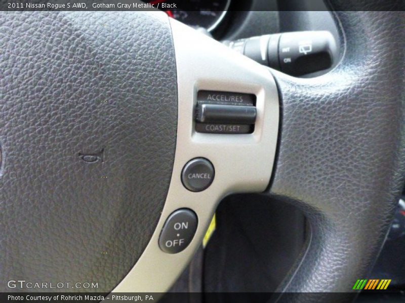Gotham Gray Metallic / Black 2011 Nissan Rogue S AWD