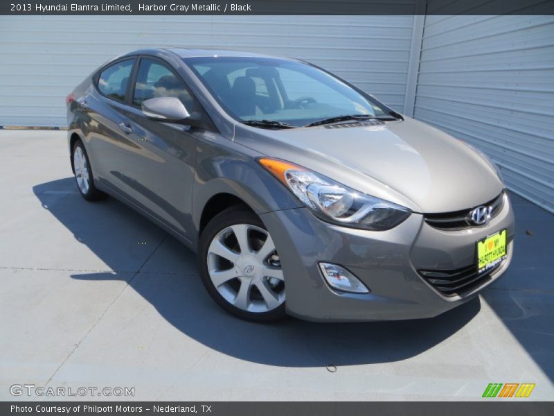 Harbor Gray Metallic / Black 2013 Hyundai Elantra Limited