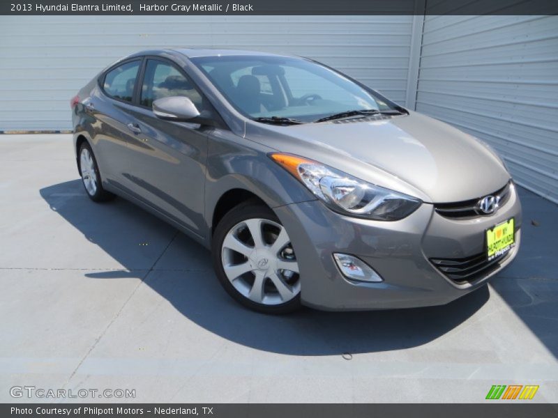 Harbor Gray Metallic / Black 2013 Hyundai Elantra Limited