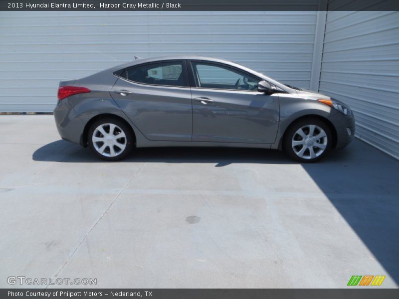 Harbor Gray Metallic / Black 2013 Hyundai Elantra Limited