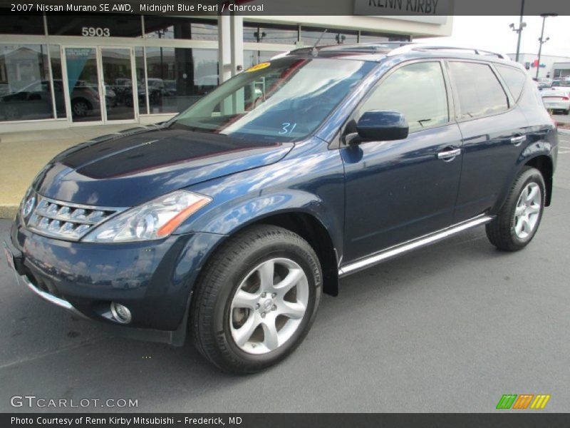 Midnight Blue Pearl / Charcoal 2007 Nissan Murano SE AWD