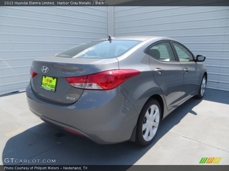 Harbor Gray Metallic / Black 2013 Hyundai Elantra Limited