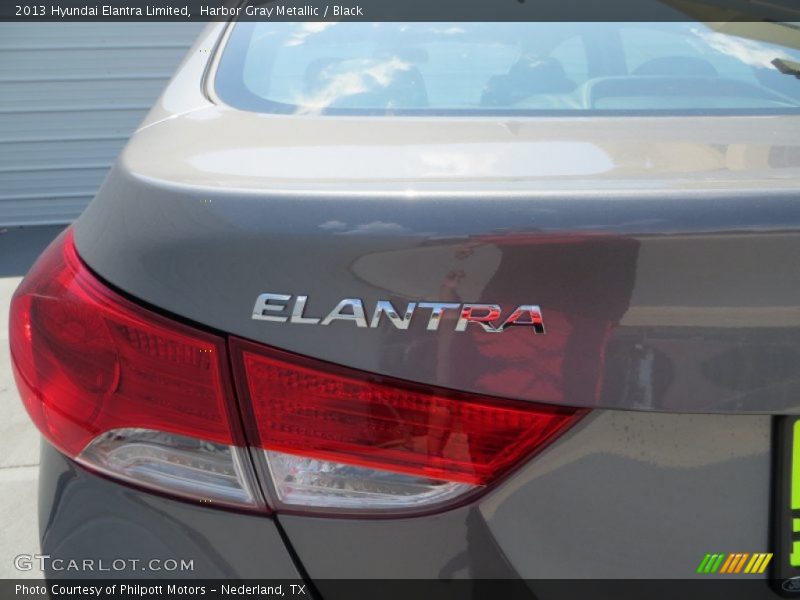 Harbor Gray Metallic / Black 2013 Hyundai Elantra Limited