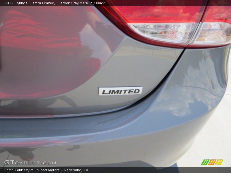 Harbor Gray Metallic / Black 2013 Hyundai Elantra Limited