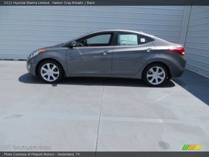 Harbor Gray Metallic / Black 2013 Hyundai Elantra Limited