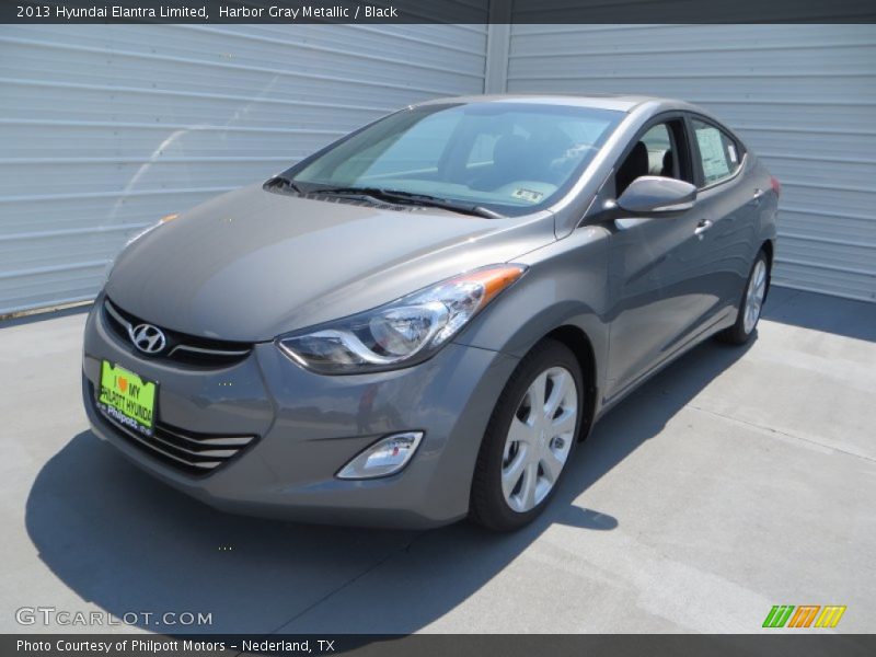 Harbor Gray Metallic / Black 2013 Hyundai Elantra Limited