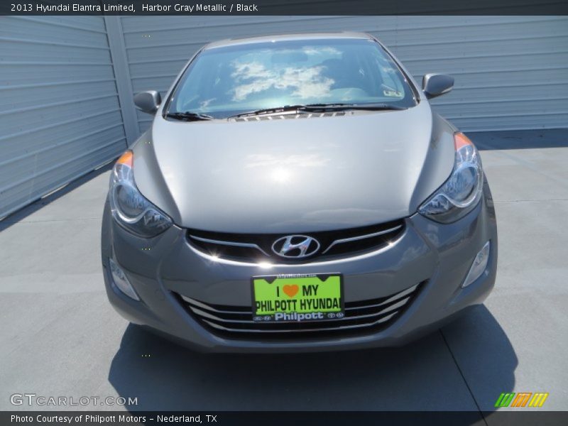 Harbor Gray Metallic / Black 2013 Hyundai Elantra Limited