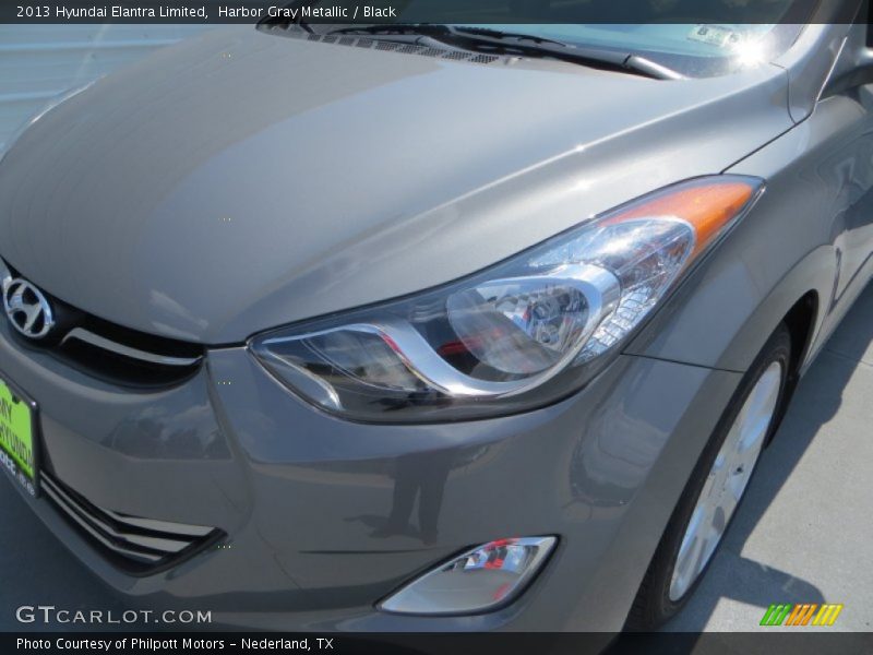 Harbor Gray Metallic / Black 2013 Hyundai Elantra Limited
