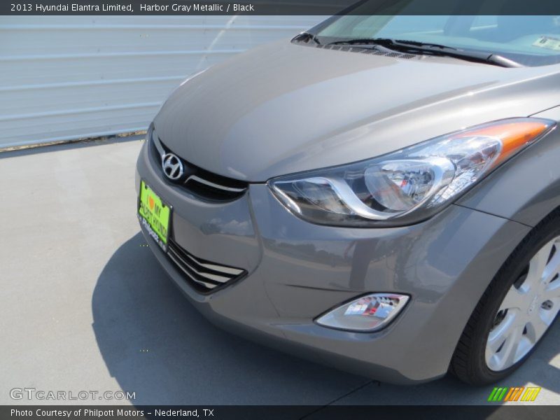 Harbor Gray Metallic / Black 2013 Hyundai Elantra Limited