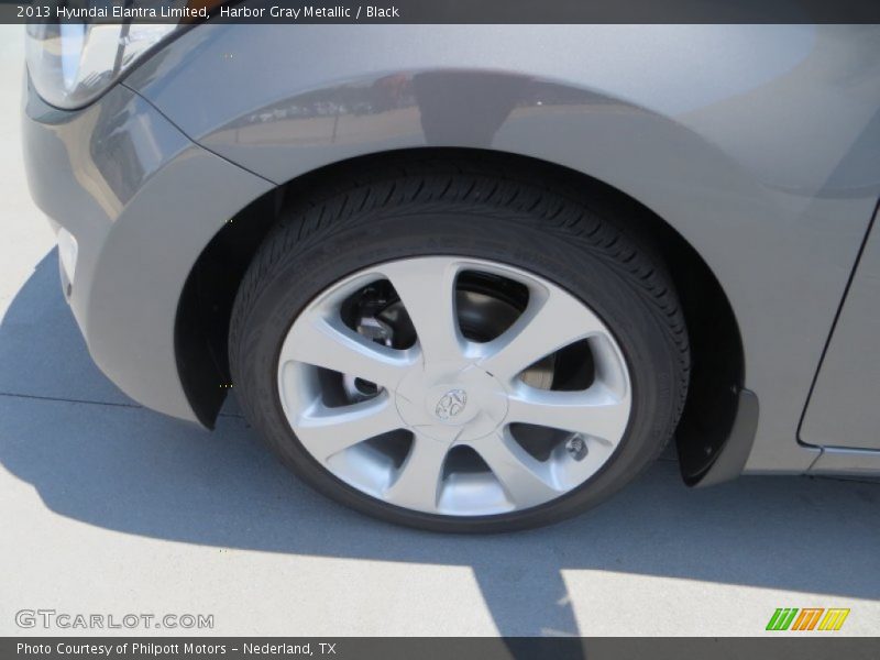 Harbor Gray Metallic / Black 2013 Hyundai Elantra Limited