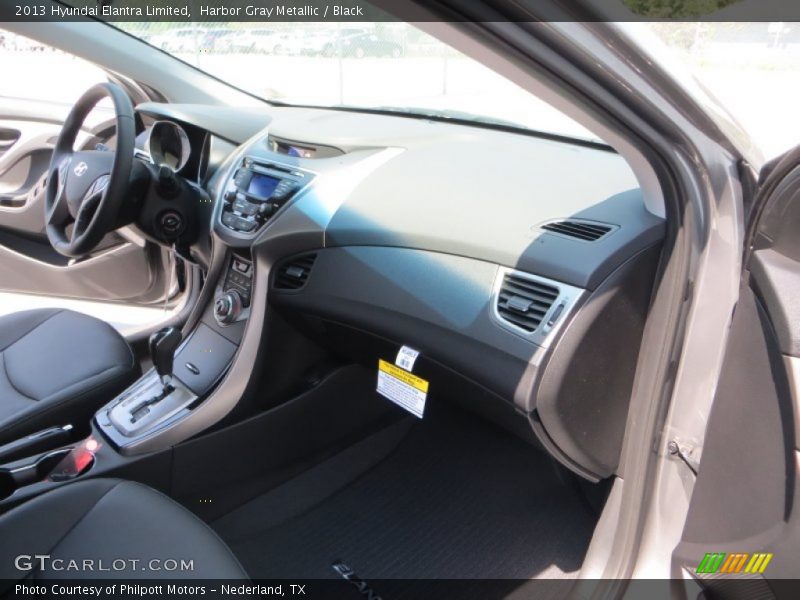 Harbor Gray Metallic / Black 2013 Hyundai Elantra Limited