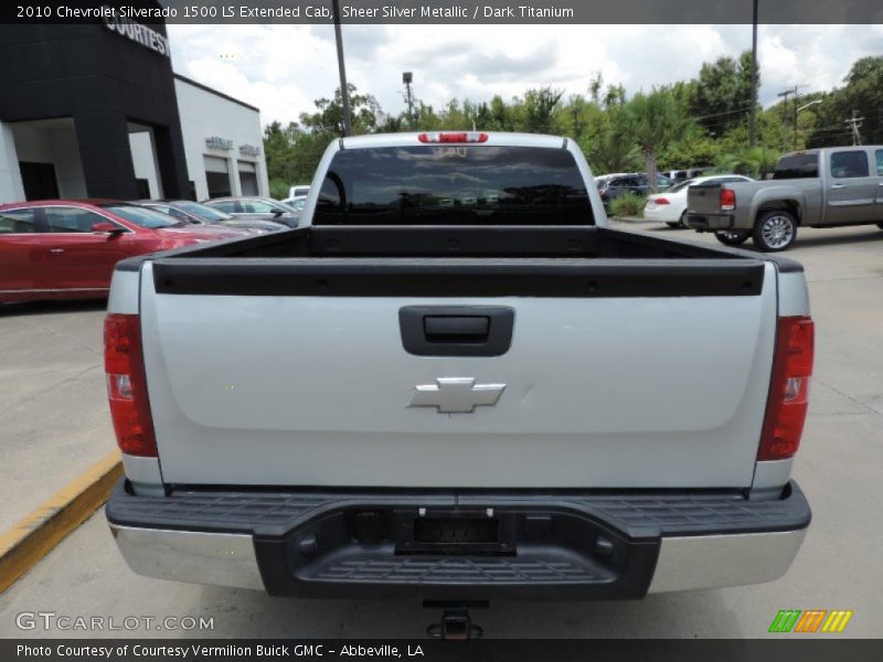 Sheer Silver Metallic / Dark Titanium 2010 Chevrolet Silverado 1500 LS Extended Cab
