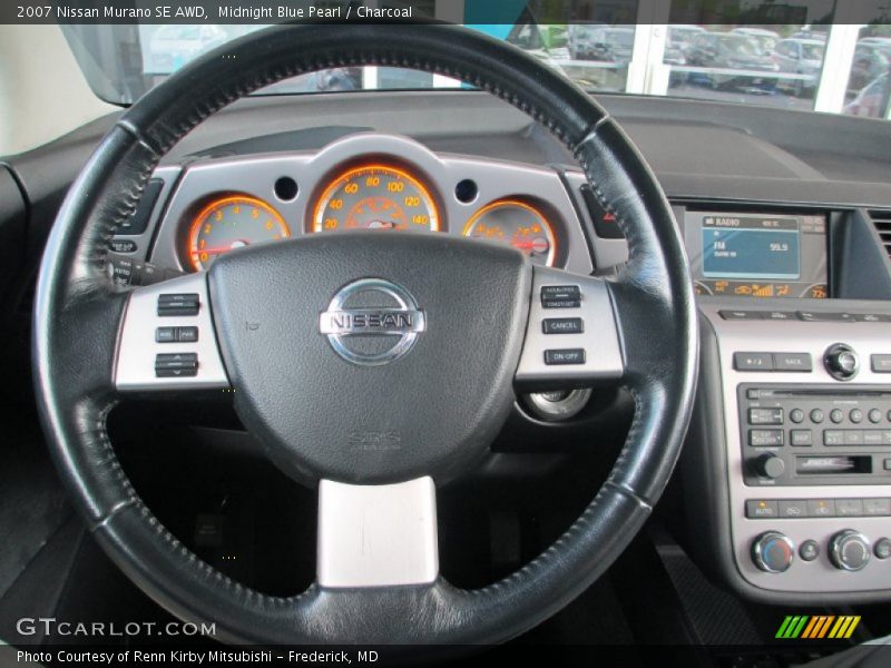 Midnight Blue Pearl / Charcoal 2007 Nissan Murano SE AWD