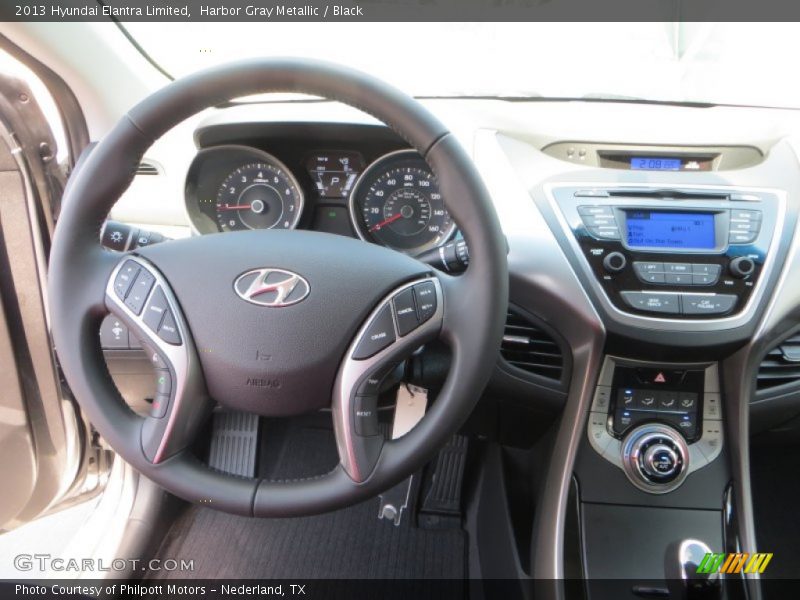 Harbor Gray Metallic / Black 2013 Hyundai Elantra Limited