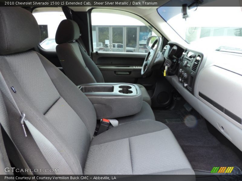 Sheer Silver Metallic / Dark Titanium 2010 Chevrolet Silverado 1500 LS Extended Cab