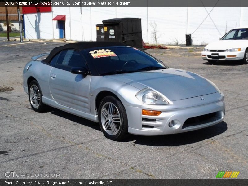 Sterling Silver Metallic / Midnight 2003 Mitsubishi Eclipse Spyder GTS
