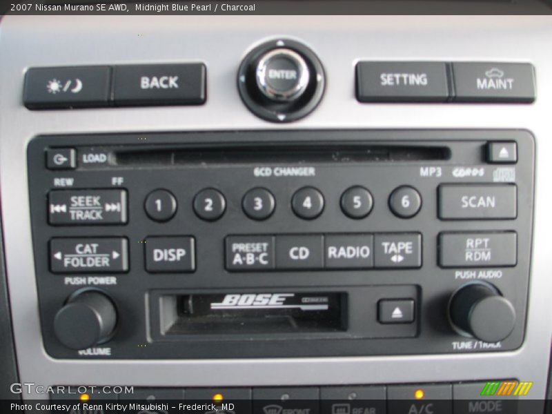 Midnight Blue Pearl / Charcoal 2007 Nissan Murano SE AWD