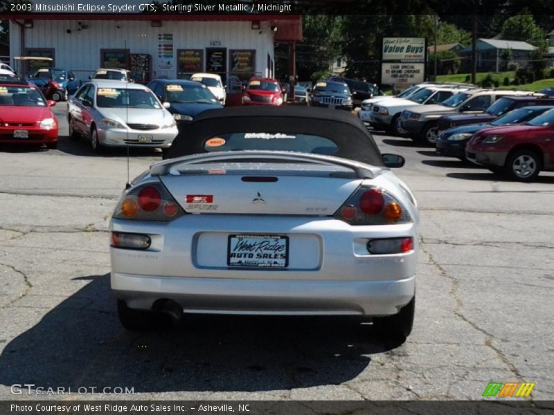 Sterling Silver Metallic / Midnight 2003 Mitsubishi Eclipse Spyder GTS