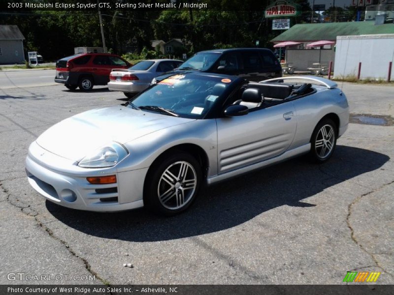 Sterling Silver Metallic / Midnight 2003 Mitsubishi Eclipse Spyder GTS