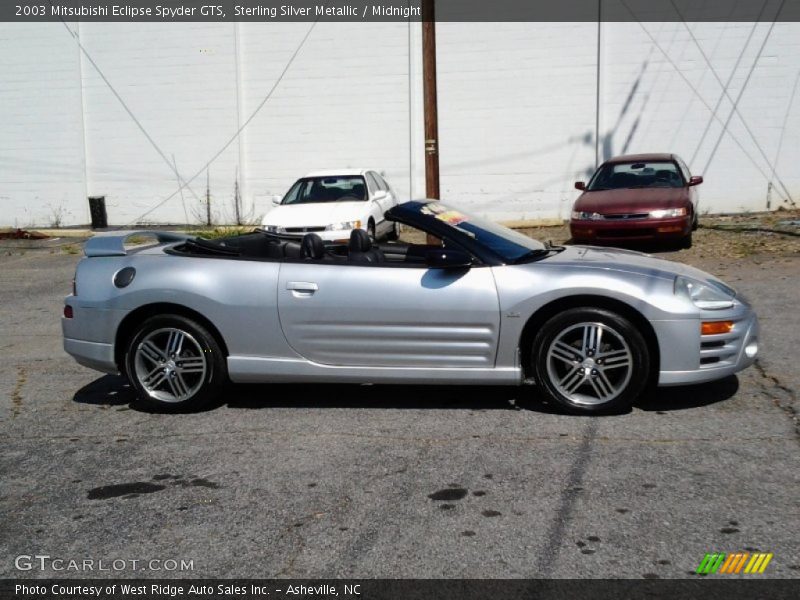 Sterling Silver Metallic / Midnight 2003 Mitsubishi Eclipse Spyder GTS