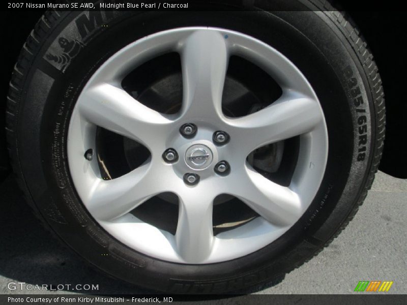 Midnight Blue Pearl / Charcoal 2007 Nissan Murano SE AWD