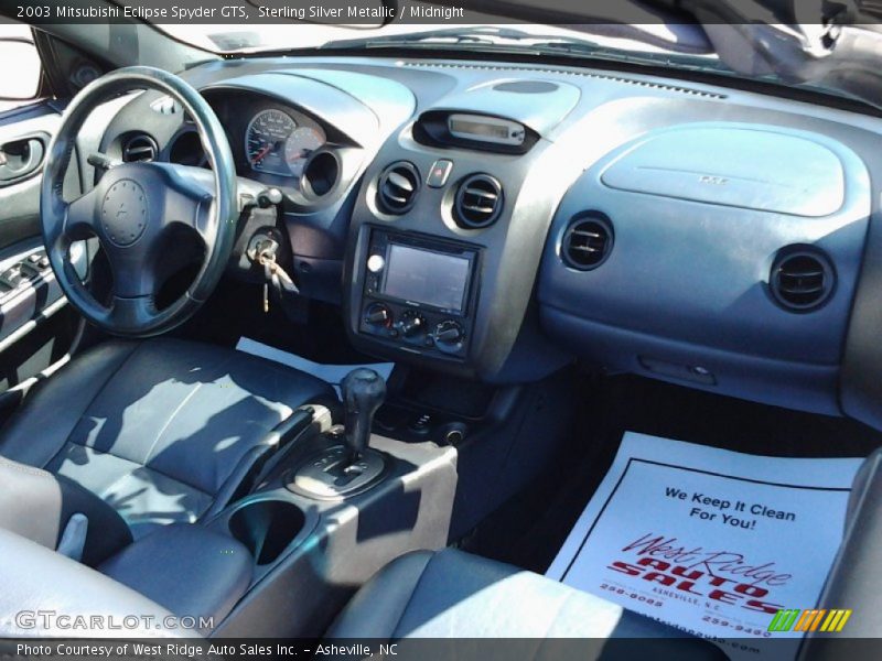 Sterling Silver Metallic / Midnight 2003 Mitsubishi Eclipse Spyder GTS