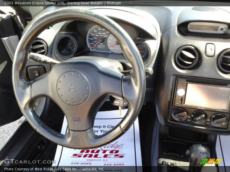 Sterling Silver Metallic / Midnight 2003 Mitsubishi Eclipse Spyder GTS