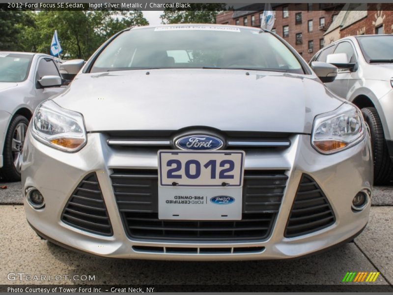 Ingot Silver Metallic / Charcoal Black 2012 Ford Focus SE Sedan