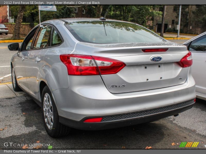 Ingot Silver Metallic / Charcoal Black 2012 Ford Focus SE Sedan