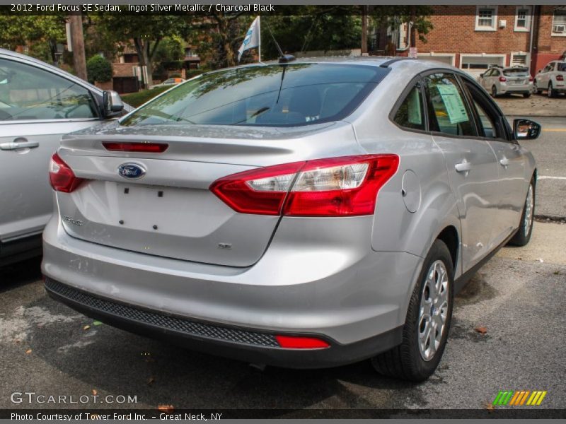 Ingot Silver Metallic / Charcoal Black 2012 Ford Focus SE Sedan